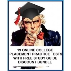 Online College Placement Practice Tests DISCOUNT BUNDLE with Free Study Guide